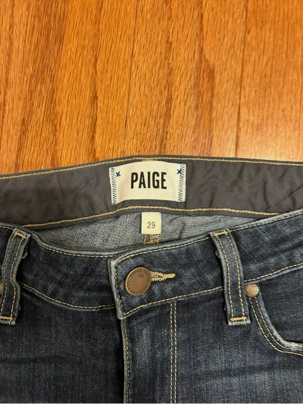 PAIGE Distressed Skinny Jeans Women's Size 29 Premium Designer Stretch Denim